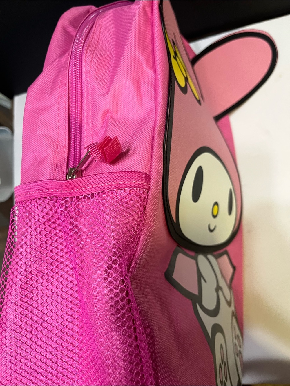 Sanrio My Melody Bright Pink Backpack with Yellow Bow - Picture 10 of 10